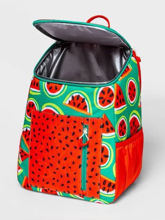 Sun Squad Other - 7.5qt Backpack Cooler Watermelon - Sun Squad